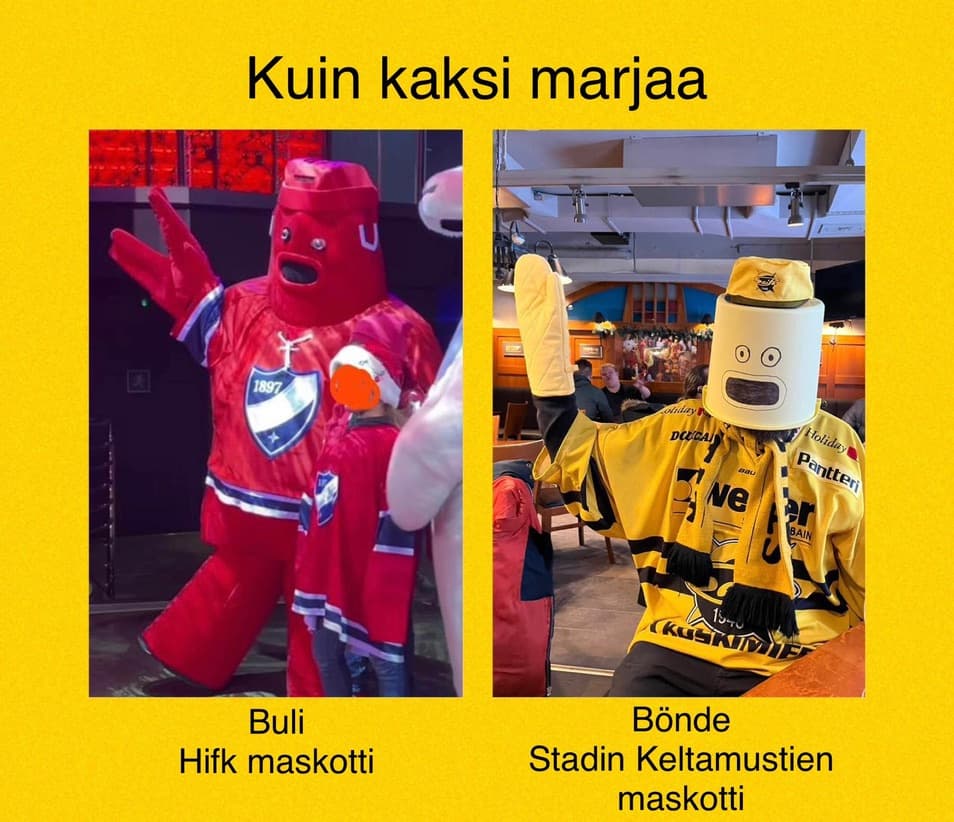 Bönde ja Buli — kaksi maskottia